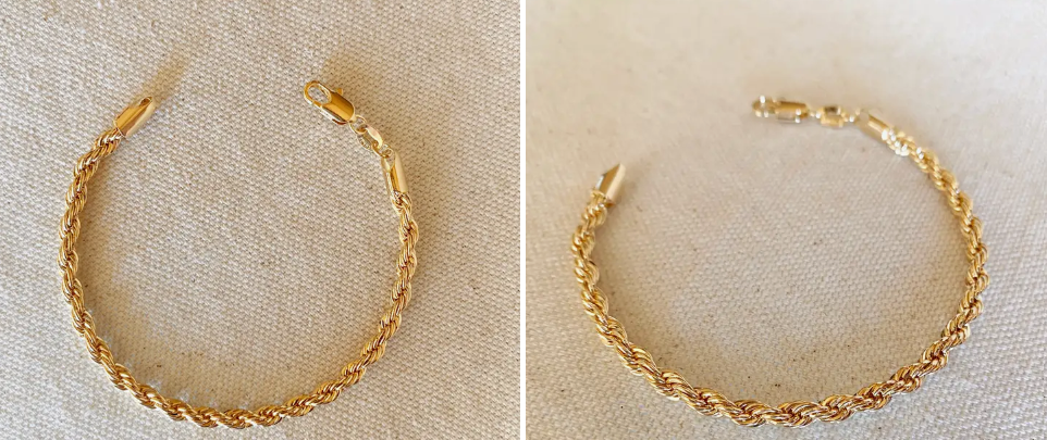18k Gold Filled Rope Bracelet